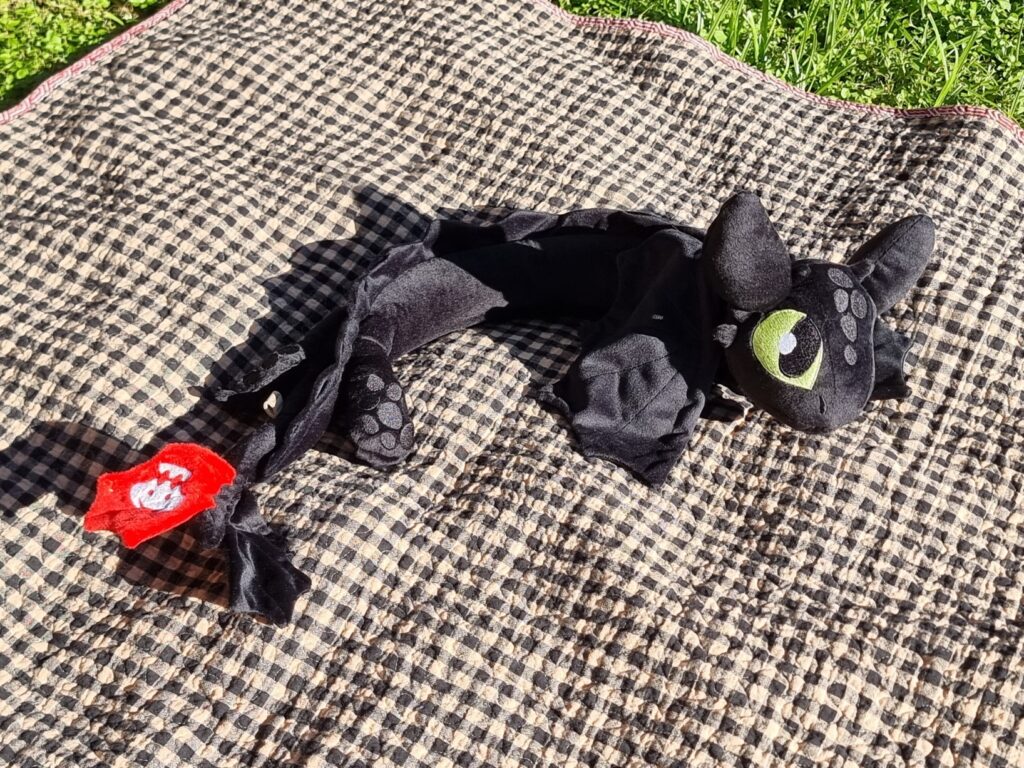 Weighted Neck Toothless, Grounding Sensory Companion Plush