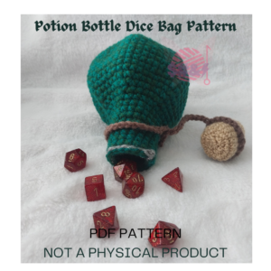Potion Bottle Dice Bag Pattern PDF