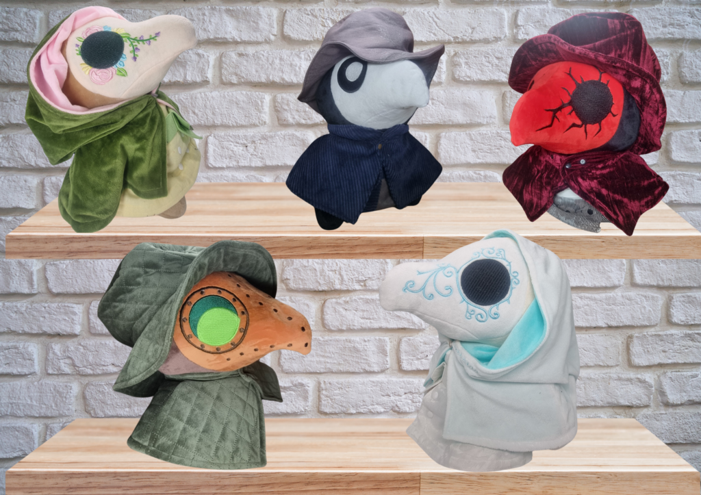 Weighted Plague Doctor, Grounding Sensory Companion Plush