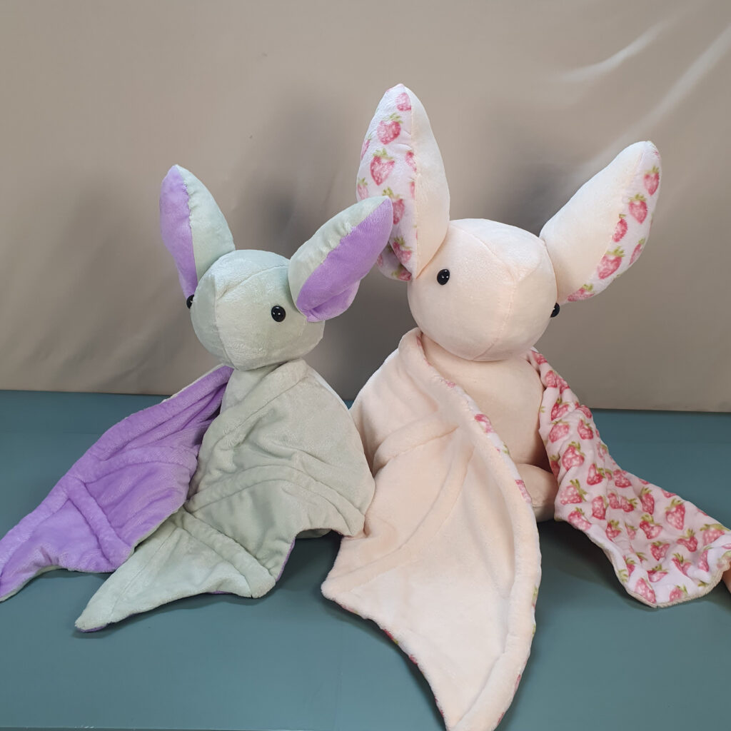 Custom Weighted Bat, Grounding Sensory Companion Plush