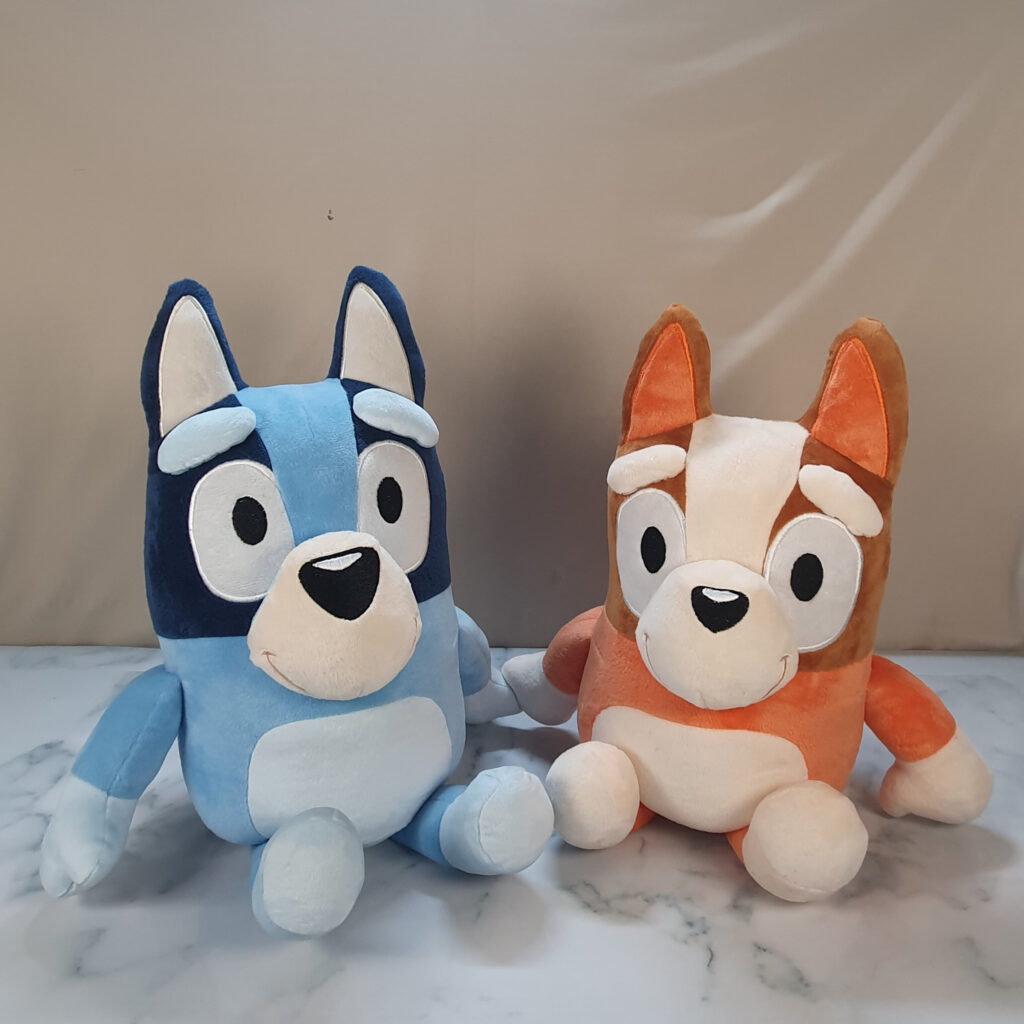 Weighted Bluey and Bingo, Grounding Sensory Companion Plush