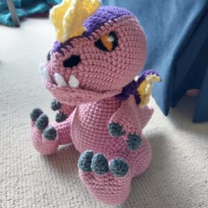 Big Angy Pink Dinosaur