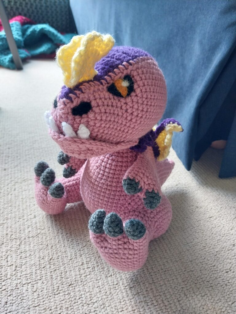 Big Angy Pink Dinosaur