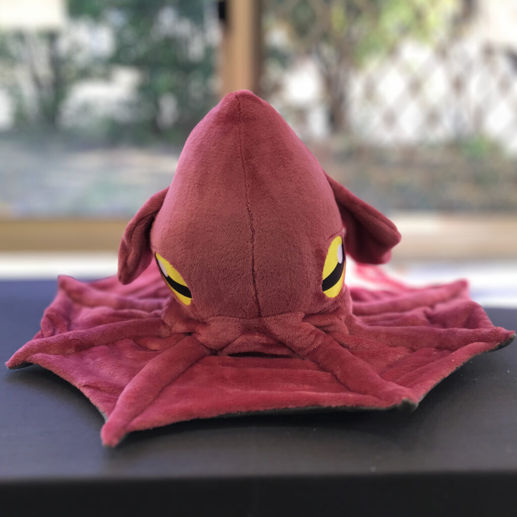 Weighted Vampire Squid, Grounding Sensory Companion Plush
