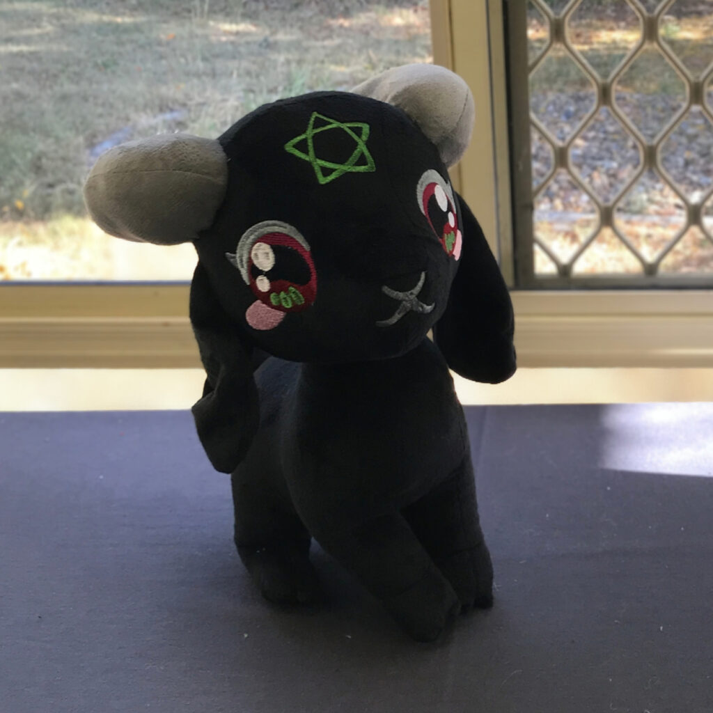 Weighted Sabbatic Goat, Grounding Sensory Companion Plush