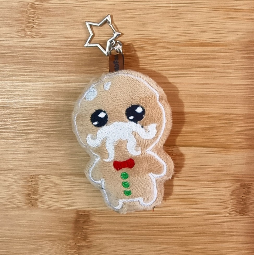 Gingerbread Cthulhu Keychain