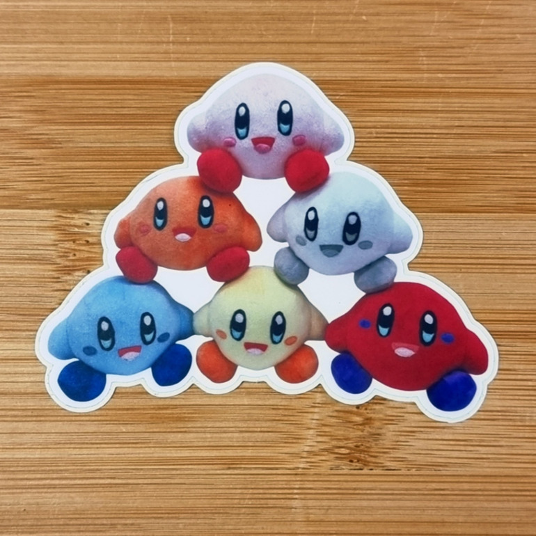 Kirby Pyramid Vinyl Sticker