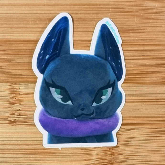 Sassy Bat Vinyl Sticker