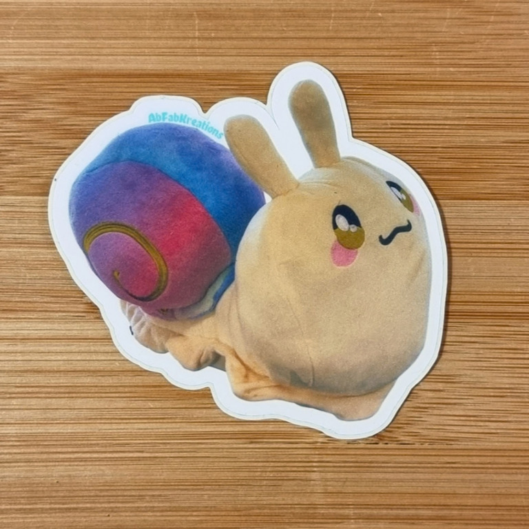 Rainbow Snail Vinyl Sticker