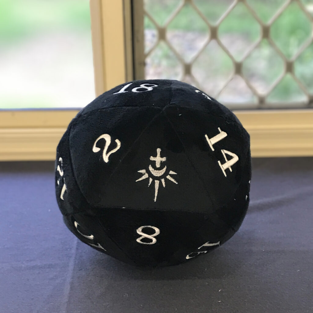 Custom D20 Plush - Logo